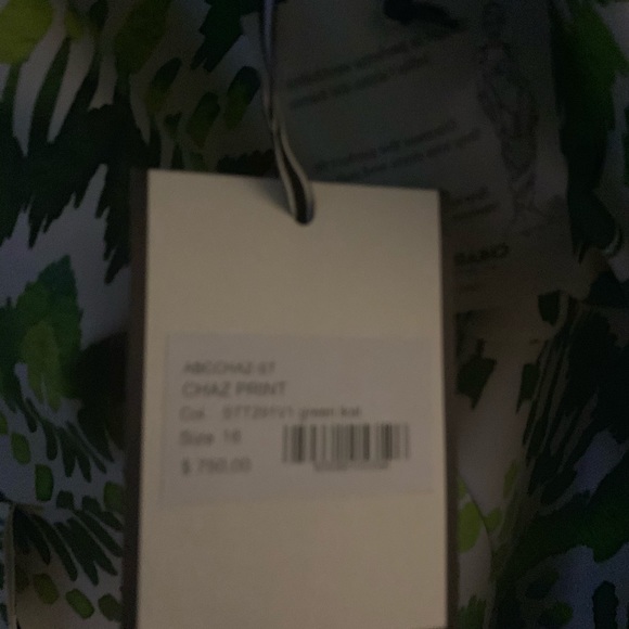 Multi colored dress with one side cape - Picture 4 of 5